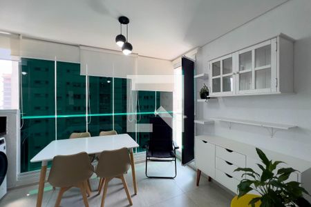 Varanda  de kitnet/studio para alugar com 1 quarto, 40m² em Paraíso, São Paulo