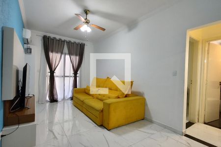 Sala de apartamento para alugar com 1 quarto, 50m² em Aviação, Praia Grande
