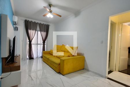 Sala de apartamento para alugar com 1 quarto, 50m² em Aviação, Praia Grande