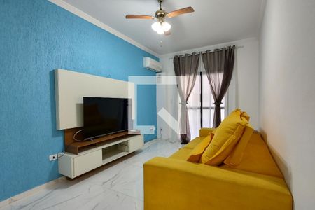 Sala de apartamento para alugar com 1 quarto, 50m² em Aviação, Praia Grande