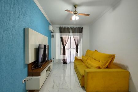 Sala de apartamento para alugar com 1 quarto, 50m² em Aviação, Praia Grande