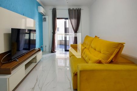 Sala de apartamento para alugar com 1 quarto, 50m² em Aviação, Praia Grande