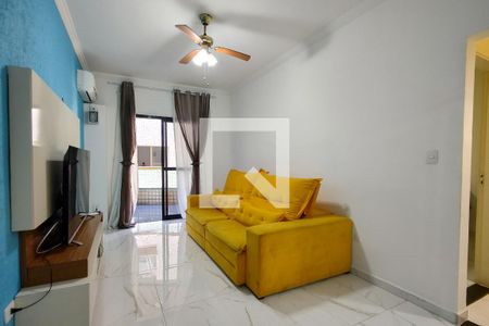 Sala de apartamento para alugar com 1 quarto, 50m² em Aviação, Praia Grande