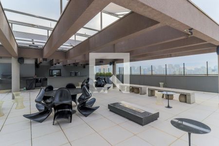Apartamento para alugar com 33m², 1 quarto e 1 vaga Apartamento para alugar com 33m², 1 quarto e 1 vagaÁrea comum - Churrasqueira