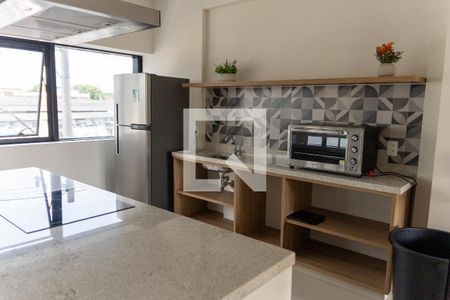 Studio para alugar com 27m², 1 quarto e sem vagaÁrea comum - Salão de festas