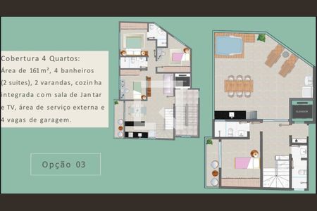 Apartamento à venda com 4 quartos, 161m² em Jardim Vera Cruz A, Contagem