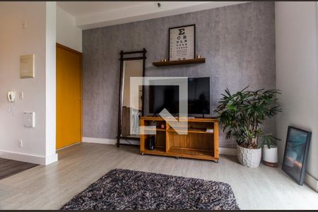 Sala de TV de apartamento para alugar com 1 quarto, 45m² em Centro de Apoio I (alphaville), Santana de Parnaíba