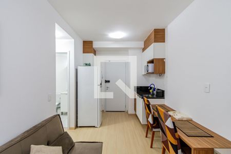 Sala/cozinha de apartamento para alugar com 1 quarto, 32m² em Pompeia, São Paulo