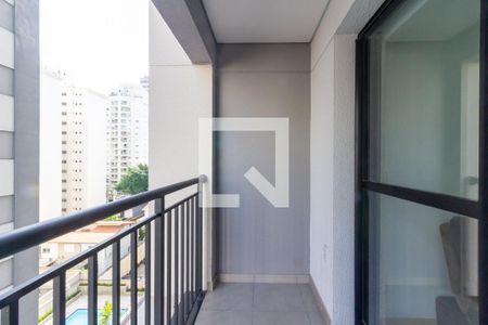 Varanda da Sala de apartamento para alugar com 1 quarto, 31m² em Pompeia, São Paulo