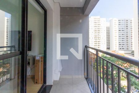 Varanda da Sala de apartamento para alugar com 1 quarto, 31m² em Pompeia, São Paulo