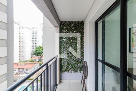 Varanda da Sala/cozinha de apartamento para alugar com 1 quarto, 32m² em Pompeia, São Paulo
