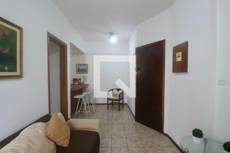 Sala de apartamento para alugar com 1 quarto, 52m² em Jardim Las Palmas, Guarujá