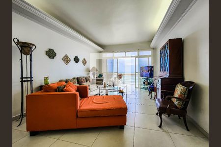 Sala de apartamento para alugar com 3 quartos, 230m² em Jardim Asturias, Guarujá
