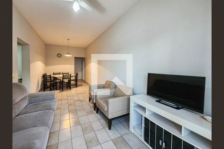 Sala de apartamento para alugar com 2 quartos, 68m² em Jardim Tejereba, Guarujá