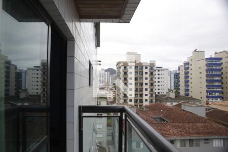 Varanda  de apartamento para alugar com 2 quartos, 78m² em Guilhermina, Praia Grande