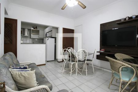 Sala de apartamento para alugar com 3 quartos, 71m² em Vila Julia, Guarujá