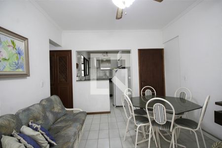 Sala de apartamento para alugar com 3 quartos, 71m² em Vila Julia, Guarujá