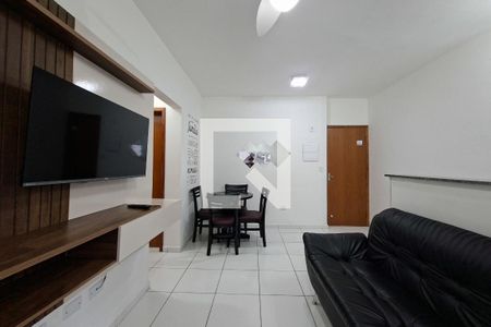 Sala de apartamento para alugar com 2 quartos, 50m² em Nova Mirim, Praia Grande