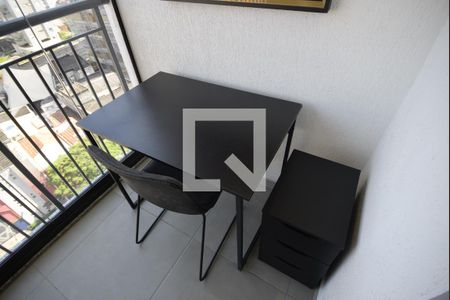 Studio à venda com 28m², 1 quarto e sem vagaVaranda