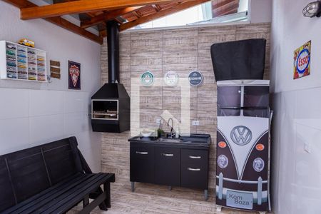 Casa de condomínio à venda com 75m², 2 quartos e 1 vagaÁrea gourmet