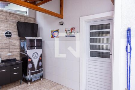 Casa de condomínio à venda com 75m², 2 quartos e 1 vagaÁrea gourmet