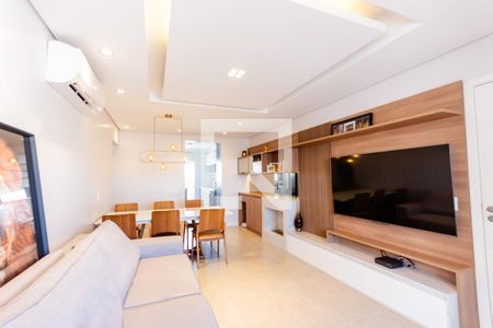 Sala de apartamento para alugar com 3 quartos, 96m² em Campestre, Santo André