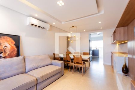 Sala de apartamento para alugar com 3 quartos, 96m² em Campestre, Santo André