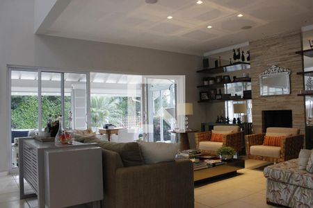 Sala de Estar de casa de condomínio à venda com 5 quartos, 1000m² em Sítios de Recreio Gramado, Campinas
