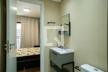 Studio para alugar com 25m², 1 quarto e sem vaga Studio para alugar com 25m², 1 quarto e sem vagaBanheiro