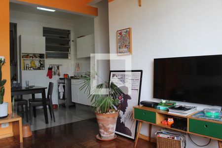 Sala de apartamento à venda com 2 quartos, 68m² em Humaitá, Rio de Janeiro