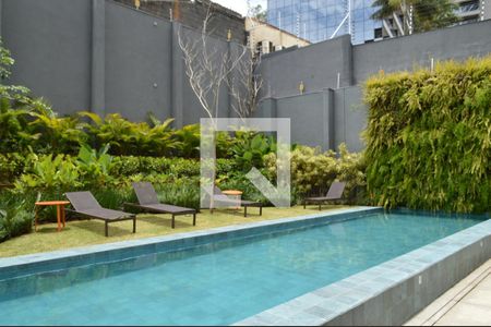 Studio para alugar com 23m², 1 quarto e sem vagaPiscina