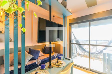 Sala de apartamento à venda com 1 quarto, 24m² em Jardim das Acácias, São Paulo