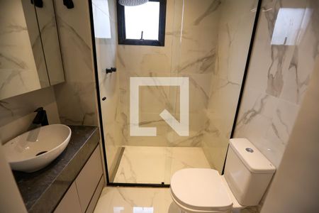 Banheiro do Quarto  de apartamento para alugar com 1 quarto, 50m² em Brooklin Paulista, São Paulo