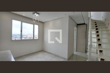 Sala de apartamento à venda com 3 quartos, 84m² em Parque São Vicente, Mauá