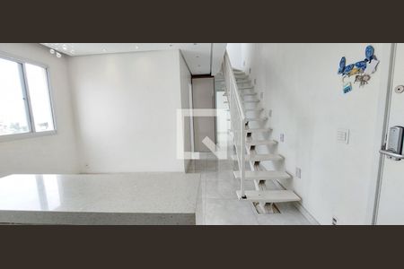 Sala de apartamento à venda com 3 quartos, 84m² em Parque São Vicente, Mauá