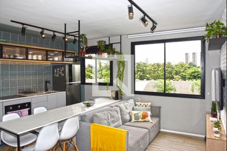 Sala/Cozinha de apartamento à venda com 1 quarto, 34m² em Jurubatuba, São Paulo