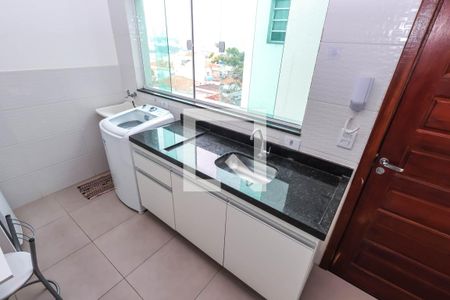 Sala e Cozinha de apartamento para alugar com 1 quarto, 34m² em Vila São José, São Paulo