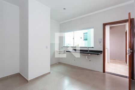 Sala e cozinha de apartamento à venda com 1 quarto, 34m² em Vila São José, São Paulo
