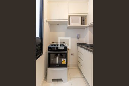 Cozinha de apartamento para alugar com 1 quarto, 26m² em Vila Buarque, São Paulo
