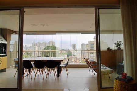 Varanda gourmet de apartamento à venda com 3 quartos, 141m² em Jardim Monte Kemel, São Paulo