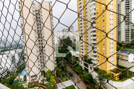 Vista da Varanda de apartamento à venda com 2 quartos, 75m² em Paraíso do Morumbi, São Paulo