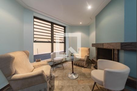 Sala - Lareira de apartamento para alugar com 4 quartos, 200m² em Santo Antônio, São Caetano do Sul