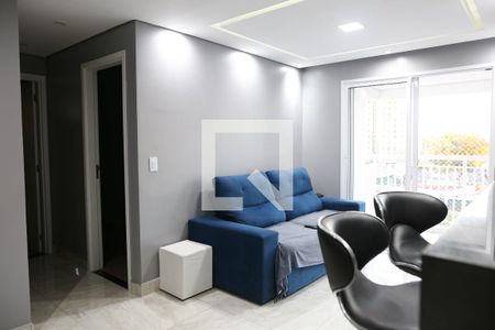 Sala de apartamento à venda com 2 quartos, 64m² em Campestre, Santo André