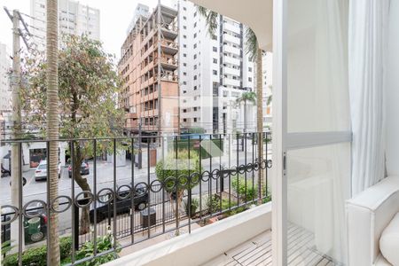 Varanda da Sala de apartamento para alugar com 1 quarto, 50m² em Brooklin, São Paulo
