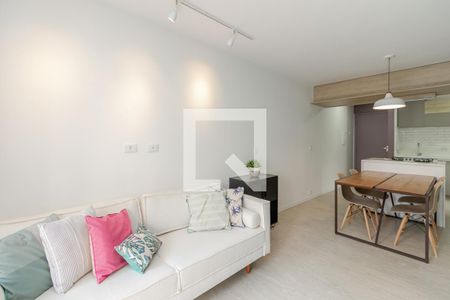 Sala de apartamento para alugar com 1 quarto, 50m² em Brooklin, São Paulo