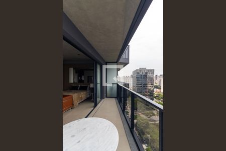 Varanda de kitnet/studio à venda com 1 quarto, 42m² em Itaim Bibi, São Paulo