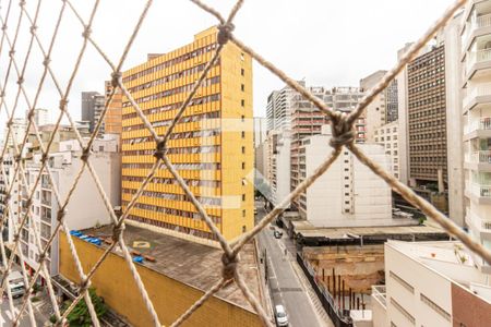 Sala e Quarto - Vista de apartamento à venda com 1 quarto, 35m² em República, São Paulo