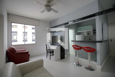 Sala de apartamento à venda com 1 quarto, 38m² em Funcionários, Belo Horizonte