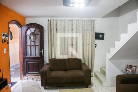 Sala  de casa à venda com 2 quartos, 125m² em Vila Camilópolis, Santo André