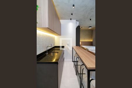 Cozinha de kitnet/studio à venda com 1 quarto, 34m² em Vila Olímpia, São Paulo